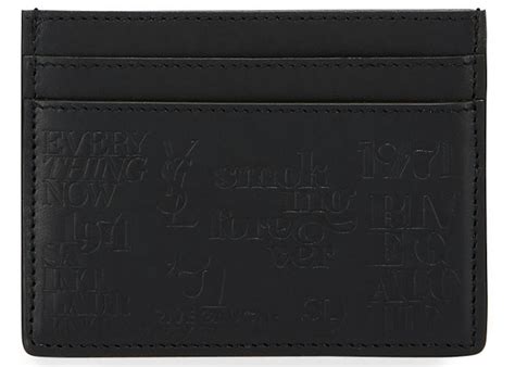 SAINT LAURENT Calfskin Monogram Card Case 